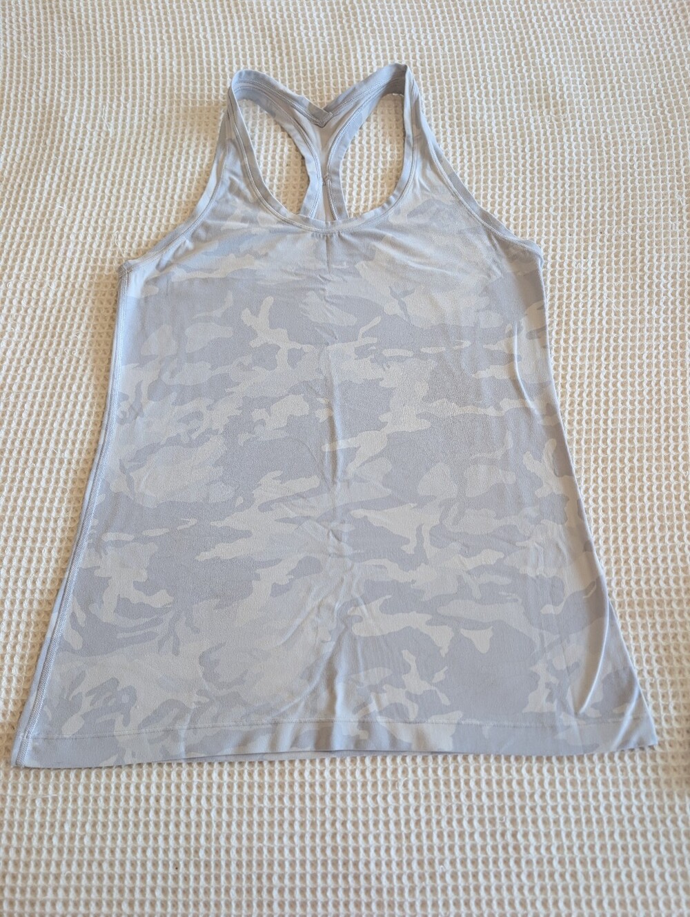 Lululemon Cool Racerback Nulu Incognito Camo Jacquard Alpine White Starlight 12